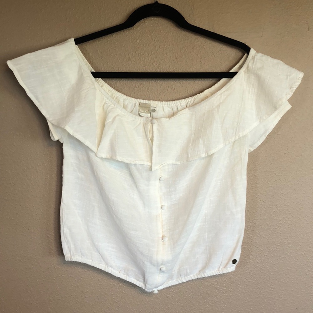 Roxy cream top Size S